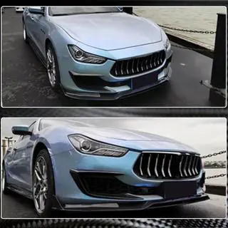 Nakładki na Przedni Zderzak z Włókna Węglowego (dla Base 2018-2020) Maserati Ghibli 2013-2023 zdjęcia 4