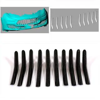 Nakładki na grill (do Base/S/S Q4 2018-2020, Carbon) Maserati Ghibli 2013-2023 zdjęcia 2