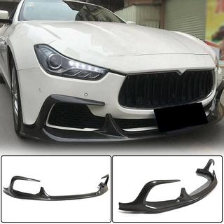 Nakładka na przedni zderzak Lip V1 (do Base/S/S Q4 2013-2017, Carbon) Maserati Ghibli 2013-2023 zdjęcia 1