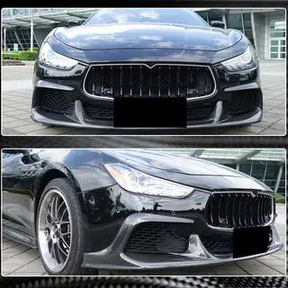 Nakładka na przedni zderzak Lip V1 (do Base/S/S Q4 2013-2017, Carbon) Maserati Ghibli 2013-2023 zdjęcia 3