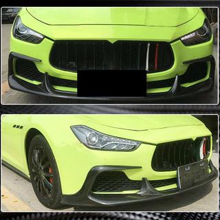 Nakładka na przedni zderzak Lip V1 (do Base/S/S Q4 2013-2017, Carbon) Maserati Ghibli 2013-2023 zdjęcia 4