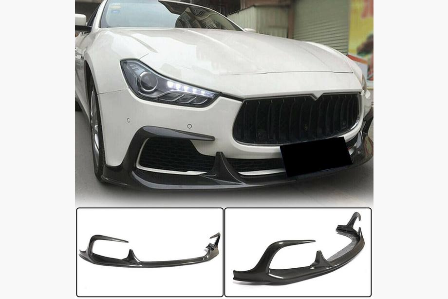 Maserati Ghibli 2013-2023 Nakładka na przedni zderzak Lip V1 (do Base/S/S Q4 2013-2017, Carbon) Image