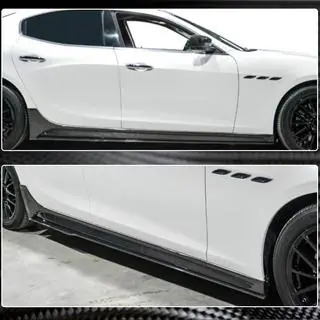 Progi Boczne V3 (do Base/S/S Q4/Diesel/250 Diesel, Carbon) Maserati Ghibli 2013-2023 zdjęcia 3