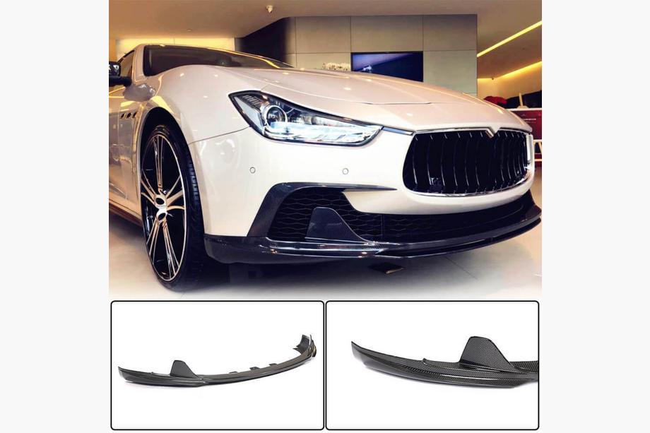 Maserati Ghibli 2013-2023 Nakładka na przedni zderzak Lip V3 do Base/S/S Q4 2013-2017, Carbon Image