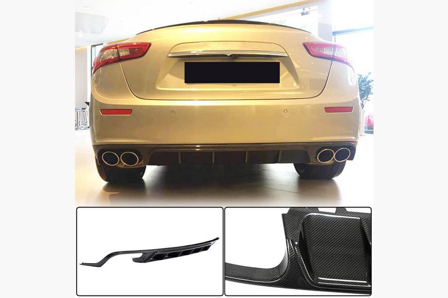 Maserati Ghibli 2013-2023 Dyfuzor tylnego zderzaka (Base/S/S Q4 2013-2017, Carbon) Image