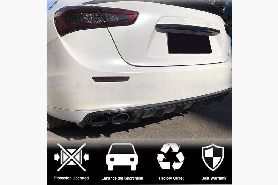 Maserati Ghibli 2013-2023 Dyfuzor tylnego zderzaka (Base/S/S Q4 2013-2017, Carbon) Zdjęcia 2