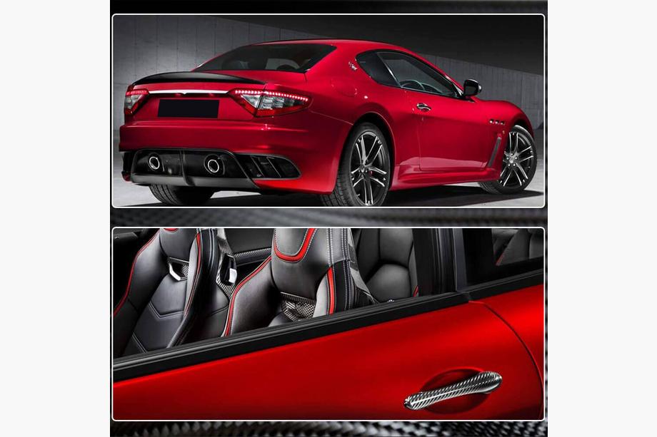 Maserati GranTurismo 2007-2019 Nakładki na klamki drzwi Carbon Zdjęcia 5