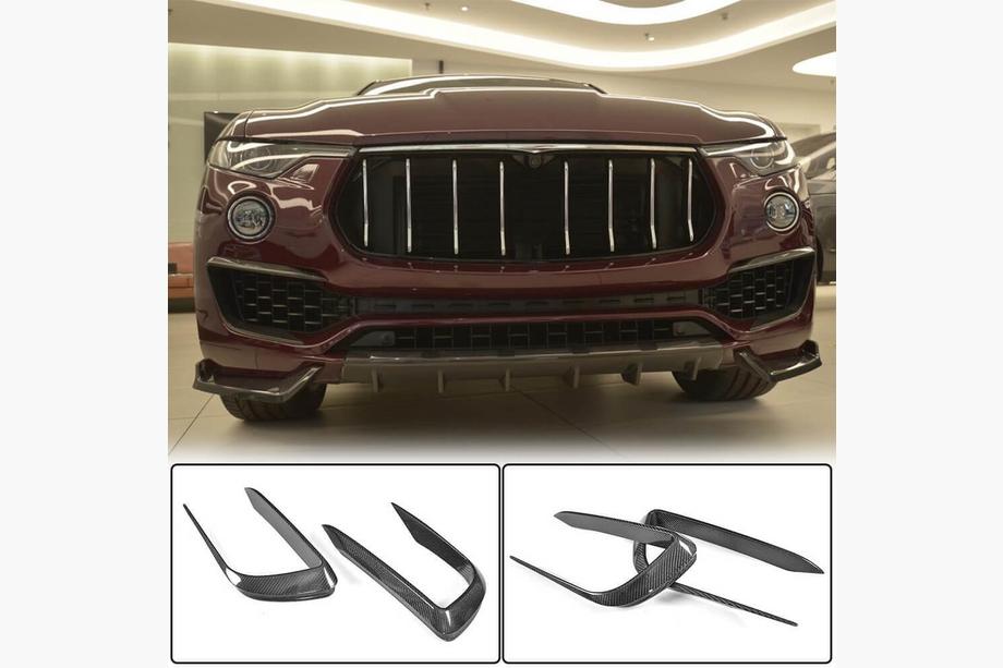 Maserati Levante 2016- Nakładki na przedni zderzak z karbonu (dla Base/S) Image