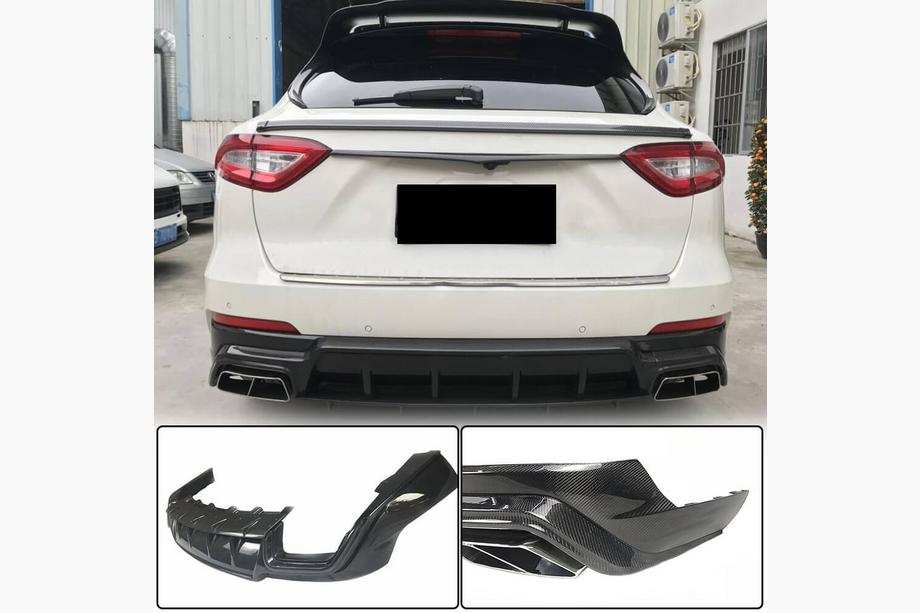 Maserati Levante 2016- Dyfuzor Tylnego Zderzaka V1 (do Base/S, Carbon) Image