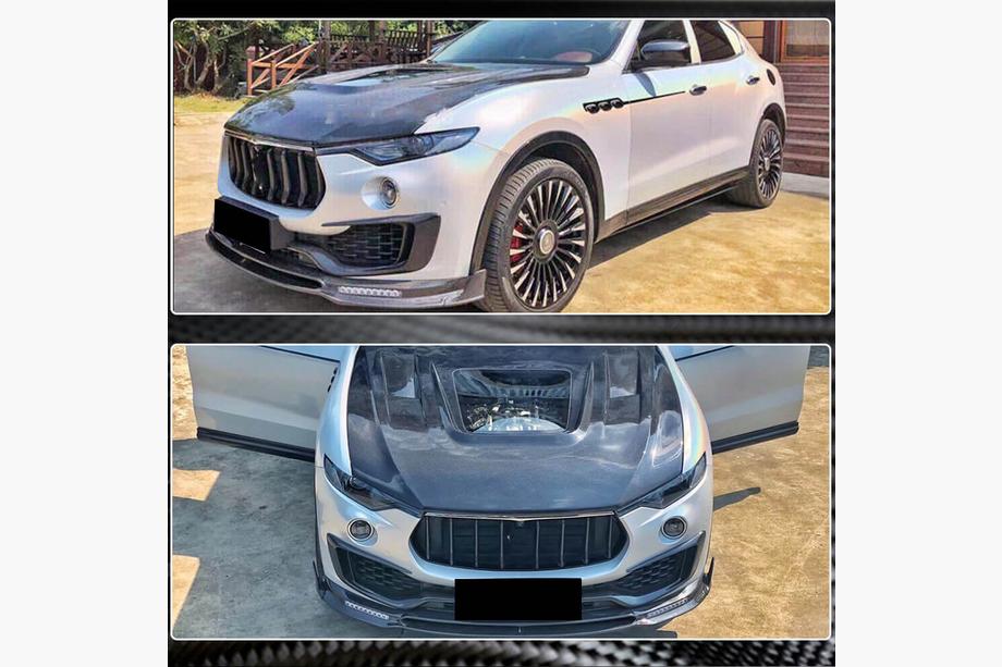 Maserati Levante 2016- Nakładka na przedni zderzak Lip V2 (do Base/S, Carbon) Zdjęcia 3