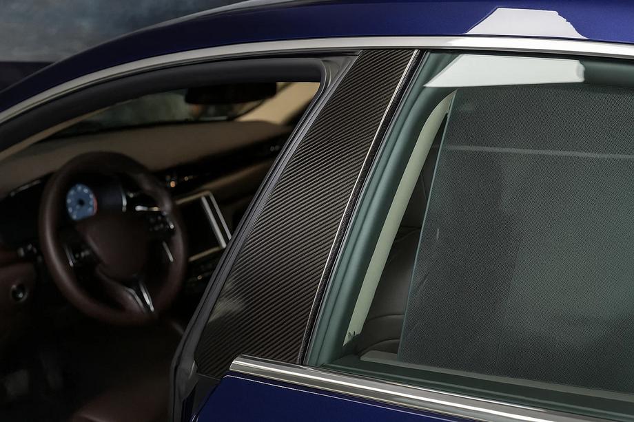 Maserati Quattroporte 2013-2023 Nakładki na Słupki Drzwiowe Carbon (2013-2017) Image