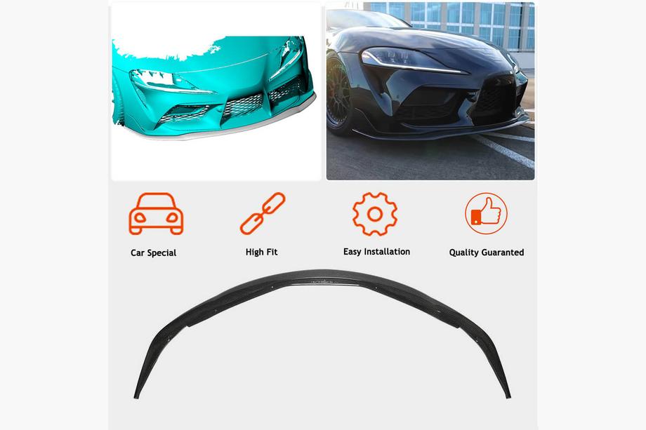 Toyota Supra 2019- Nakładka na przedni zderzak Lip V1 (Carbon) Zdjęcia 3