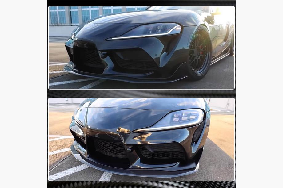 Toyota Supra 2019- Nakładka na przedni zderzak Lip V1 (Carbon) Zdjęcia 6