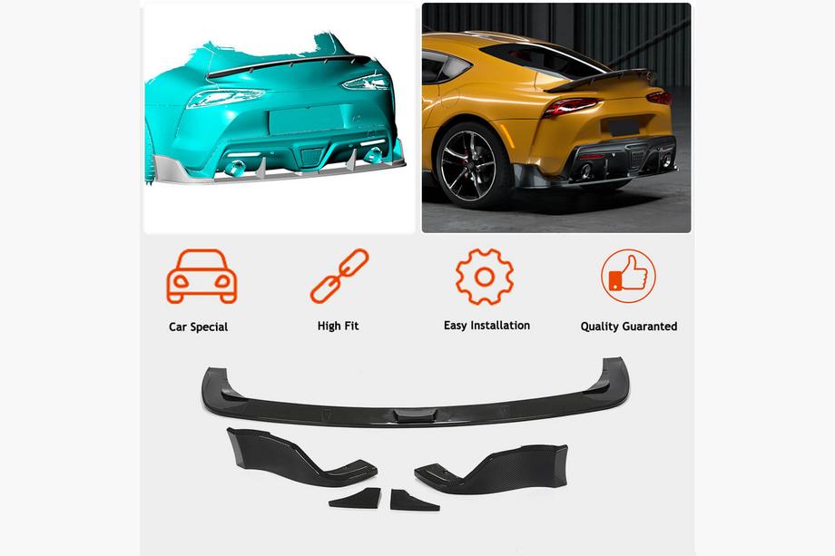 Toyota Supra 2019- Dyfuzor Tylnego Zderzaka V2 (Carbon) Zdjęcia 2