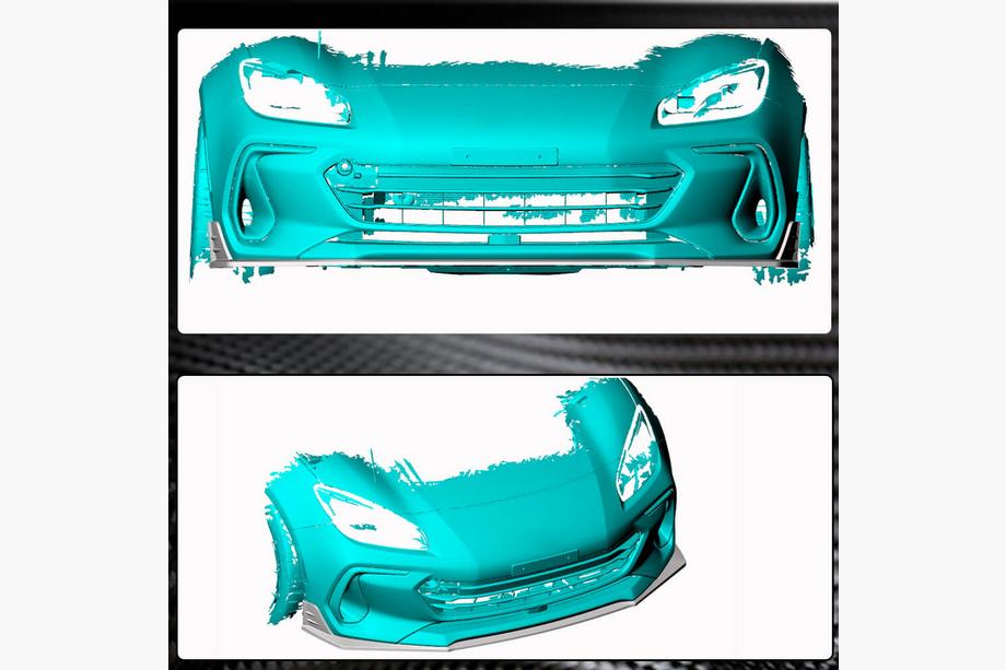 Subaru BRZ 2021- Nakładka na przedni zderzak Lip V1 (2021-2023, Carbon) Zdjęcia 3