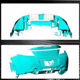 Dyfuzor Tylnego Zderzaka V1 (2021-2023, Carbon) zdjęcia 3