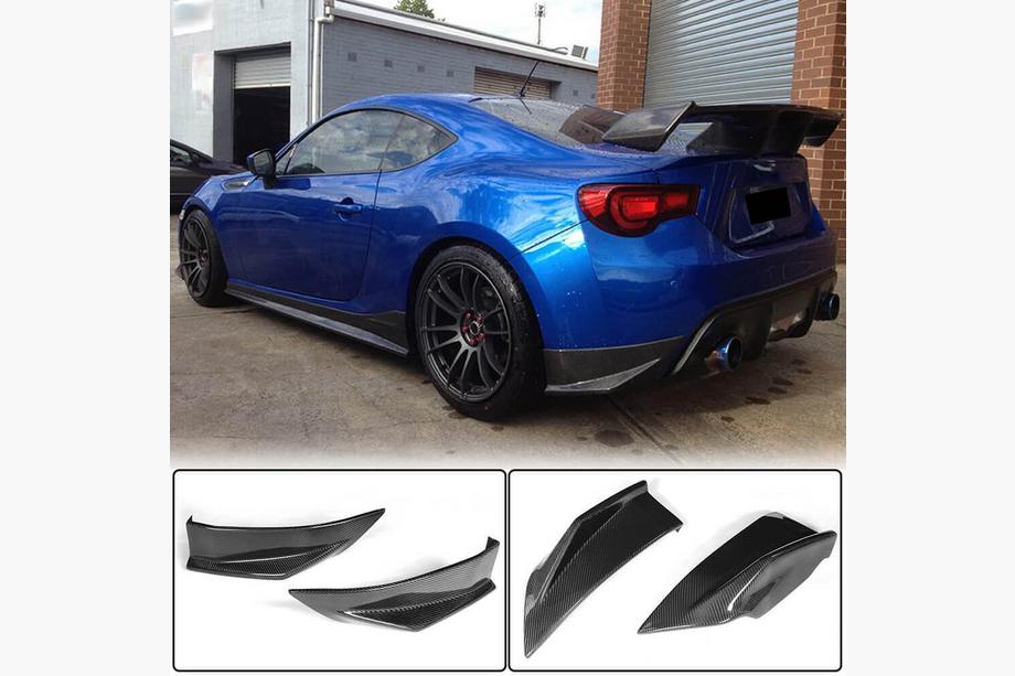 Subaru BRZ 2012-2021 Nakładki na Tylny Zderzak V2 (Carbon) Zdjęcia 2
