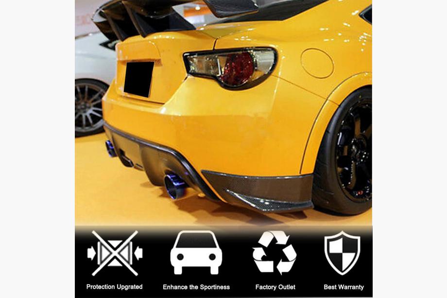 Subaru BRZ 2012-2021 Nakładki na Tylny Zderzak V2 (Carbon) Zdjęcia 3