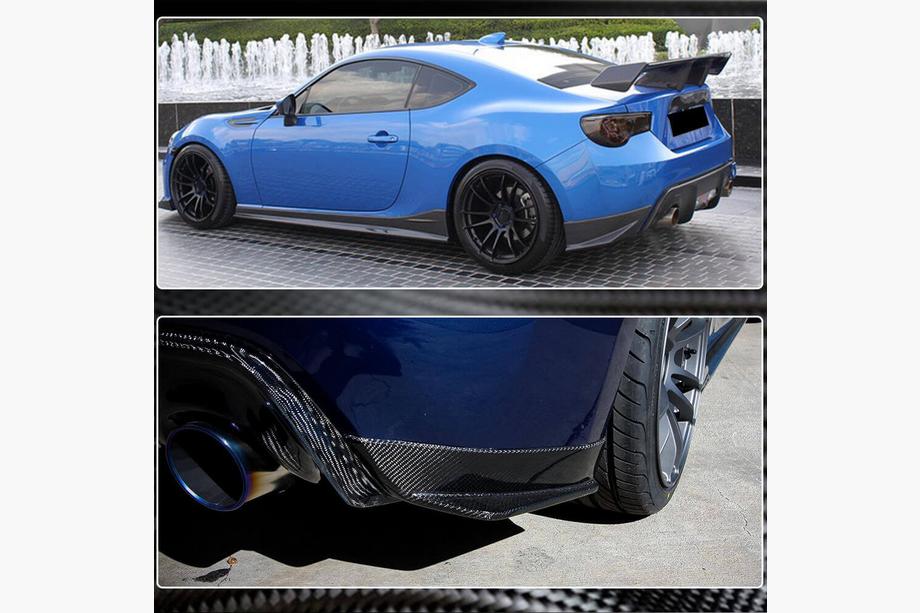 Subaru BRZ 2012-2021 Nakładki na Tylny Zderzak V2 (Carbon) Zdjęcia 4