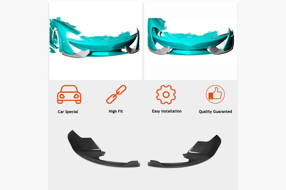 McLaren 540C/570S 2015-2020 Flapy Zderzaka Przedniego (Carbon) Zdjęcia 2