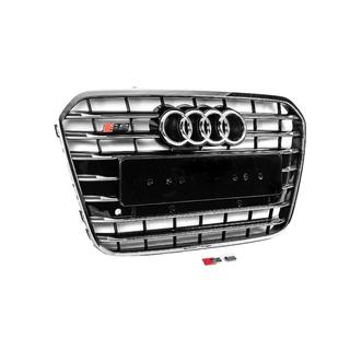 Przedni czarny grill z chromowaną ramką S-style (2011-2014) zdjęcia 3