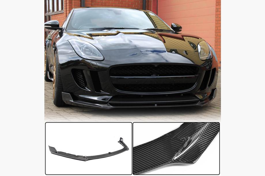 Jaguar F-Type 2013-2024 Nakładka Na Przedni Zderzak Lip (2013-2016, Carbon) Image