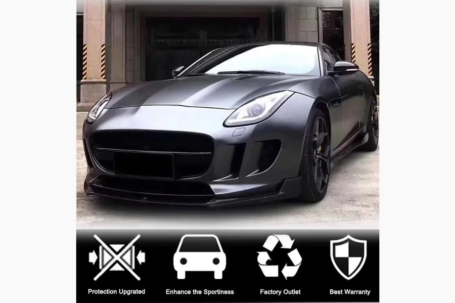 Jaguar F-Type 2013-2024 Nakładka Na Przedni Zderzak Lip (2013-2016, Carbon) Zdjęcia 2