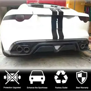 Dyfuzor tylnego zderzaka (2013-2019, Carbon) zdjęcia 2