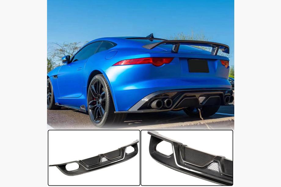 Jaguar F-Type 2013-2024 Dyfuzor tylnego zderzaka (2013-2019, Carbon) Image