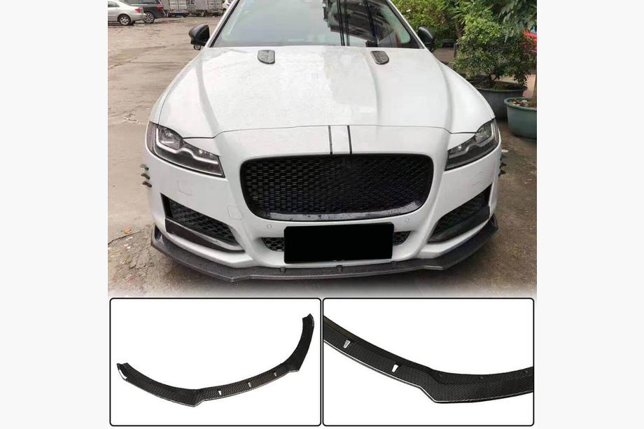 Jaguar XF 2016- Nakładka na Przedni Zderzak Lip (2016-2020, Carbon) Image