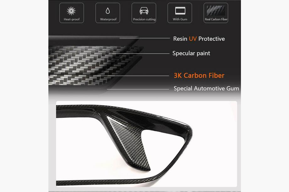 Kia Stinger 2017-2023 Kratka zderzaka (Carbon) Zdjęcia 4