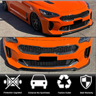 Kia Stinger 2017-2023 Nakładka Zderzaka Przedniego Lip (Carbon) zdjęcia 2