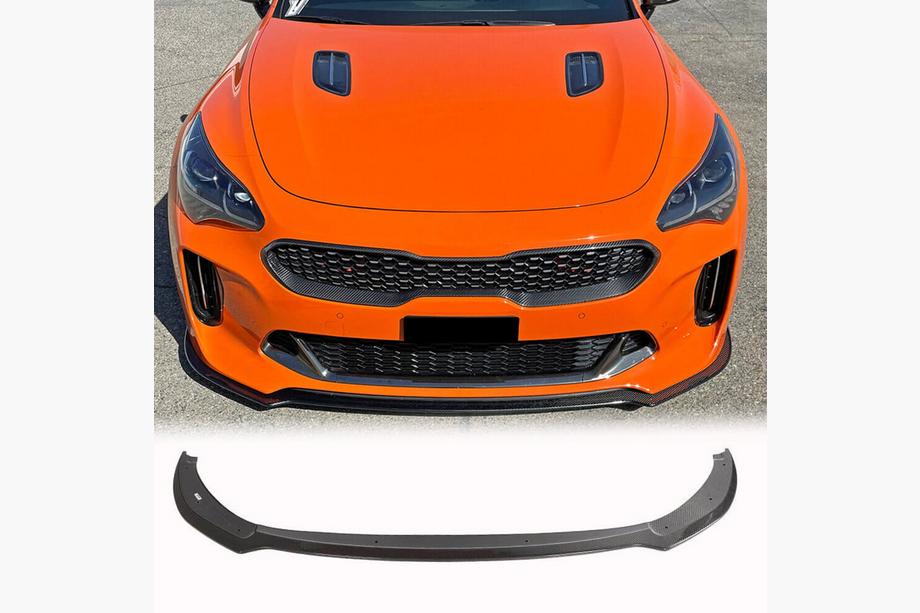 Kia Stinger 2017-2023 Nakładka Zderzaka Przedniego Lip (Carbon) Image