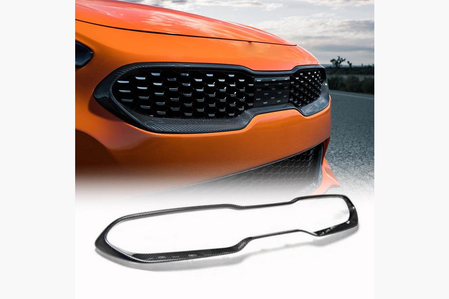 Kia Stinger 2017-2023 Obramowanie Atrapy Chłodnicy (Carbon) Image