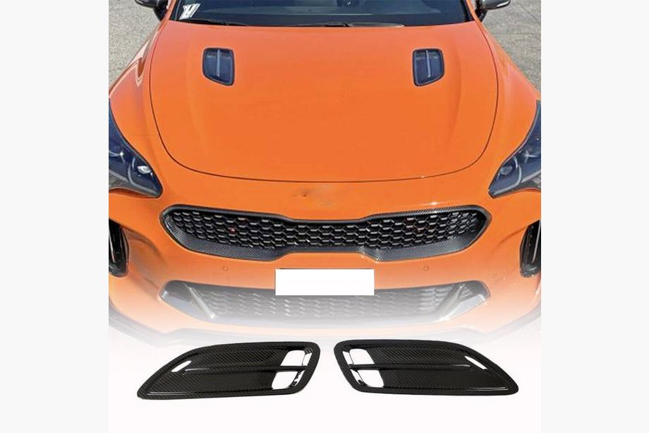 Kia Stinger 2017-2023 Nakładki na maskę (carbon) Image