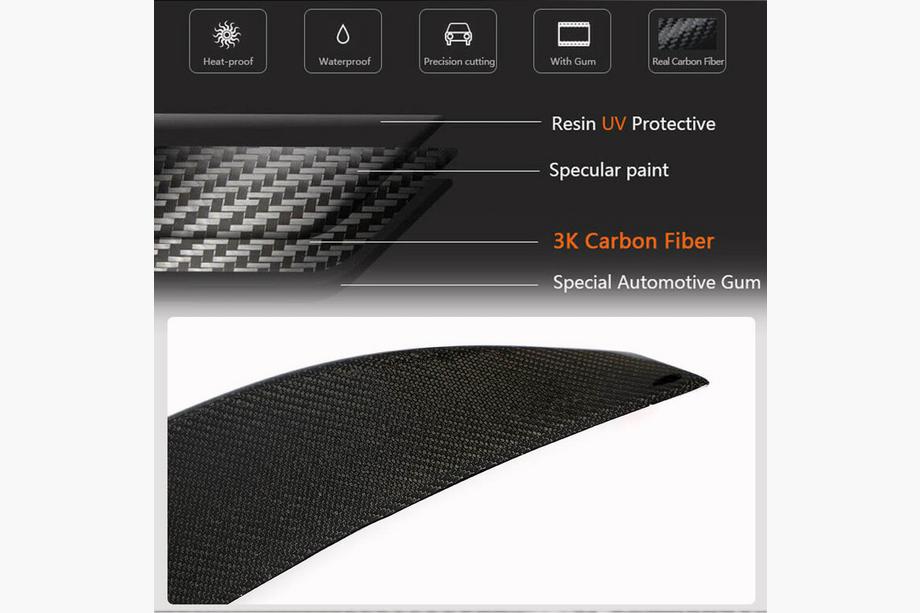 Kia Stinger 2017-2023 Spoiler V2 (Carbon) Zdjęcia 4
