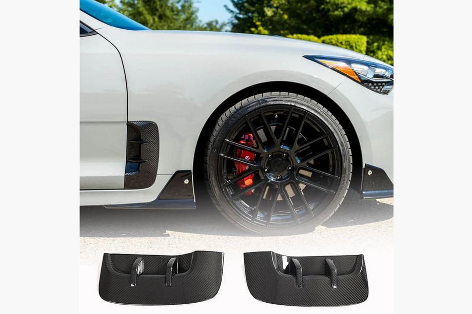Kia Stinger 2017-2023 Nakładki na przednie błotniki (Carbon) Image