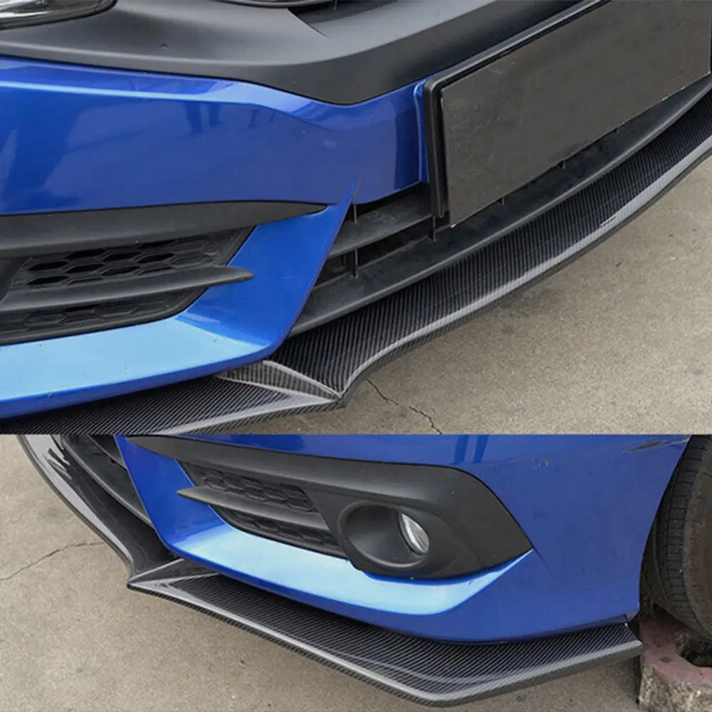 Nakładka Zderzaka Przedniego Lip (Carbon) Honda Civic Sedan X 2016-2021 zdjęcia 3