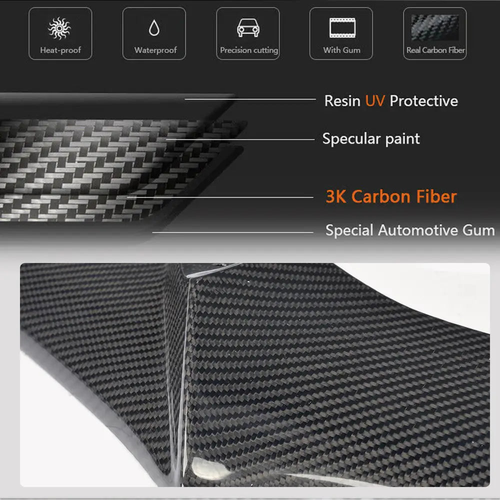 Nakładka Zderzaka Przedniego Lip (Carbon) Honda Civic Sedan X 2016-2021 zdjęcia 4