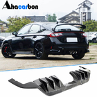 Honda Civic HB 2021- Dyfuzor Zderzaka Tylnego (Carbon) zdjęcia 1