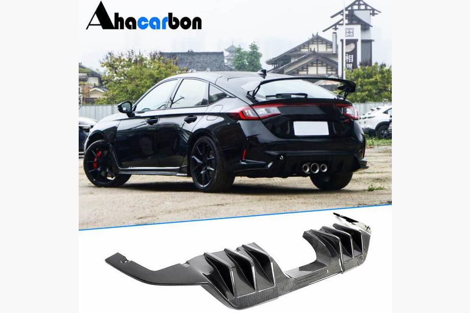 Honda Civic HB 2021- Dyfuzor Zderzaka Tylnego (Carbon) Image