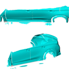 Honda Civic HB 2021- Progi Boczne (Carbon) zdjęcia 2