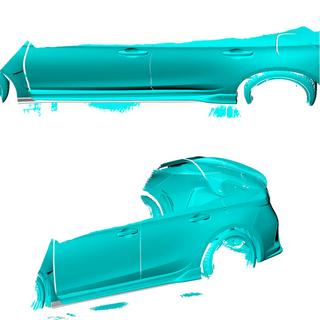 Progi Boczne (Carbon) Honda Civic HB 2021- zdjęcia 2
