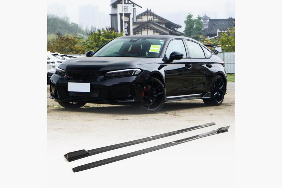 Honda Civic HB 2021- Progi Boczne (Carbon) Image