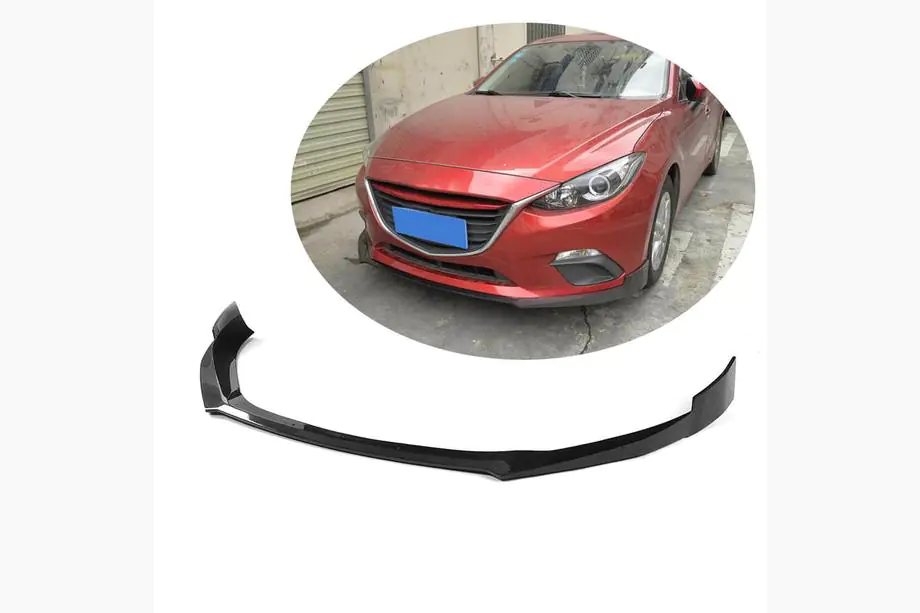 Mazda 3 2013-2019 Nakładka na Przedni Zderzak Lip (2014-2016, Carbon) Image