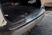 Nissan X-trail T33/Rogue 2022- Nakładka ochronna na tylny zderzak Carmos (do e-Power, stal nierdzewna, matowa) zdjęcia 1
