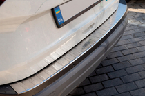 Nissan X-trail T33/Rogue 2022- Nakładka ochronna na tylny zderzak Carmos (do e-Power, stal nierdzewna, matowa) zdjęcia 2