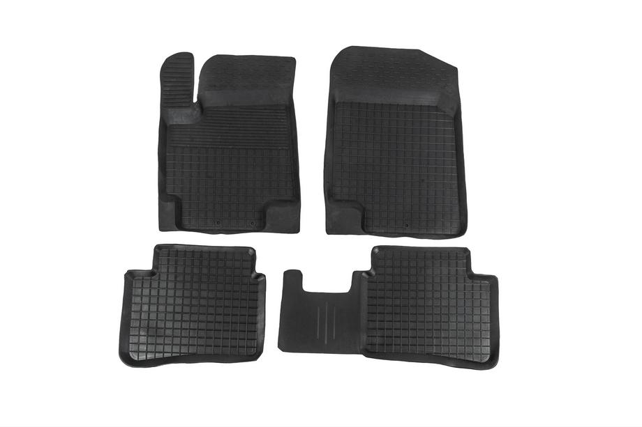 Kia Rio 2005-2011 Dywaniki gumowe z rantem (4 szt, Polytep) Zdjęcia 1