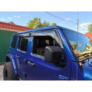 Deflektory Okien Niken Luxury (4 szt) Jeep Wrangler 2018- zdjęcia 4