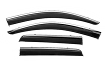 Mitsubishi ASX 2010-2023 Deflektory szyb z chromowaną listwą Niken Luxury (4 szt.) zdjęcia 1